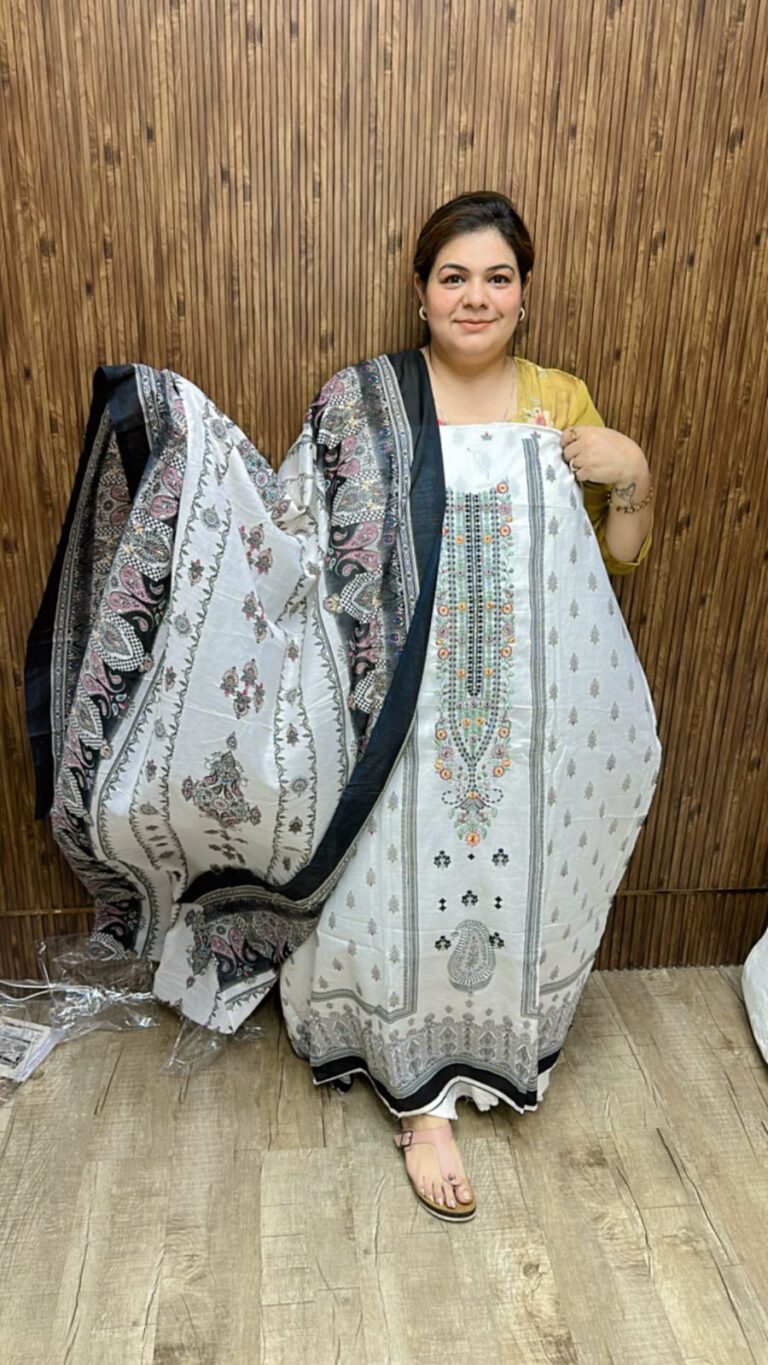 Beautiful pattern print cotton suit ccc1364