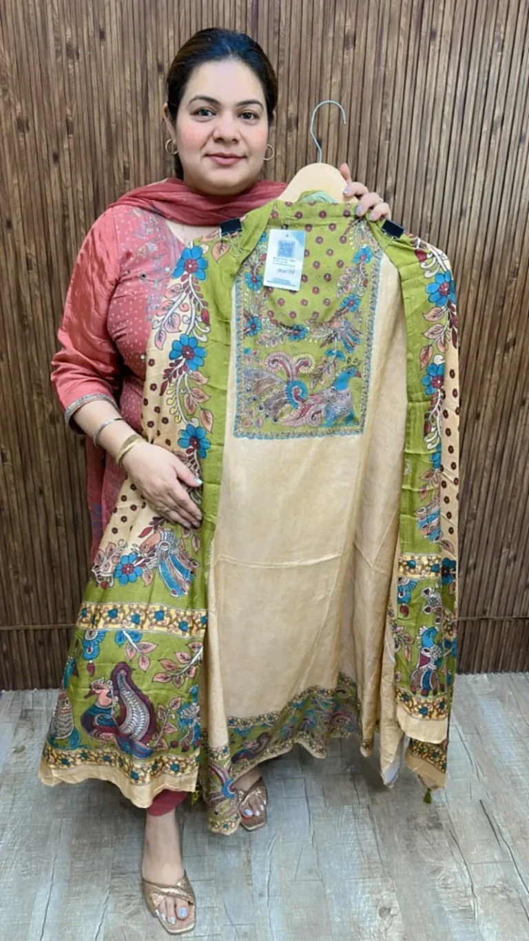 Beautiful peacock design suit ccc155
