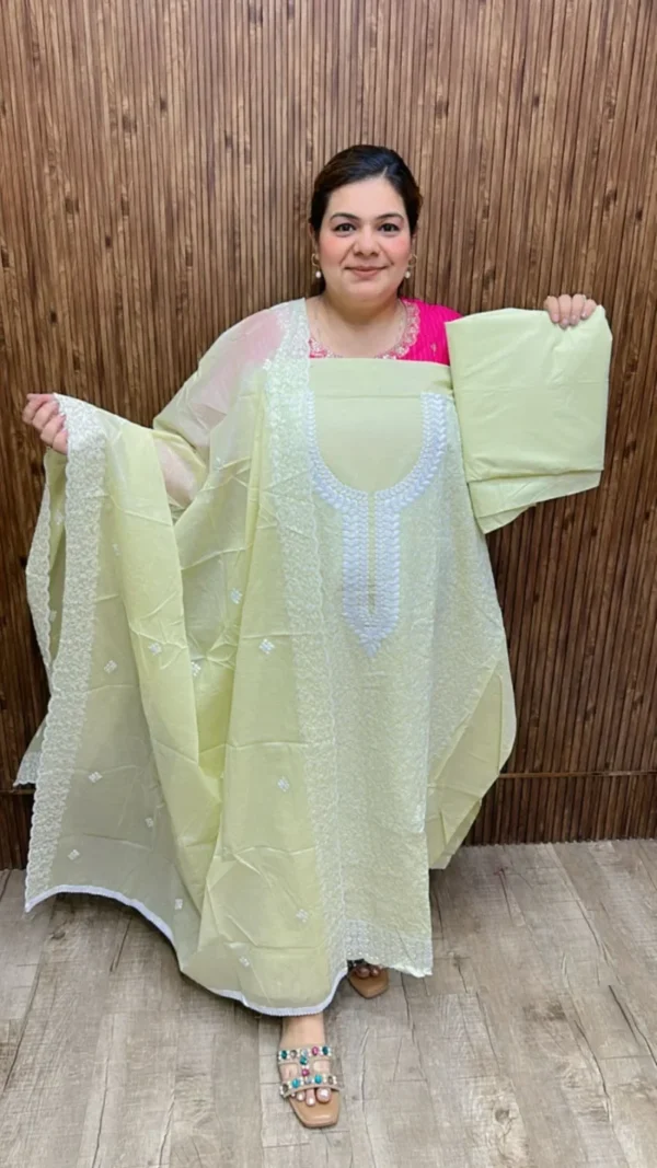 Stunning embroidery suit ccc150yellow
