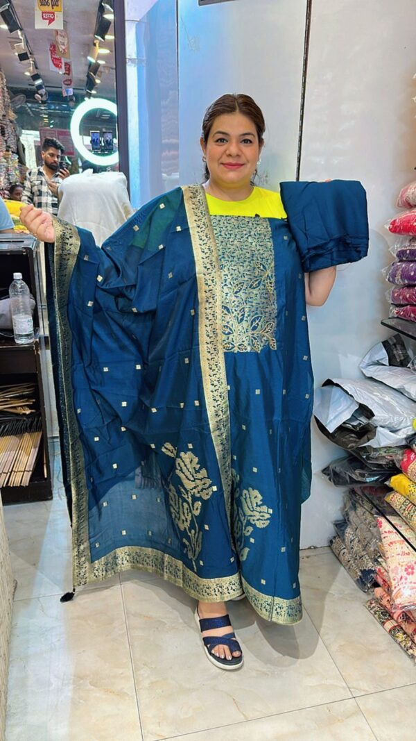 Beautiful banarasi silk suit ccc294blue
