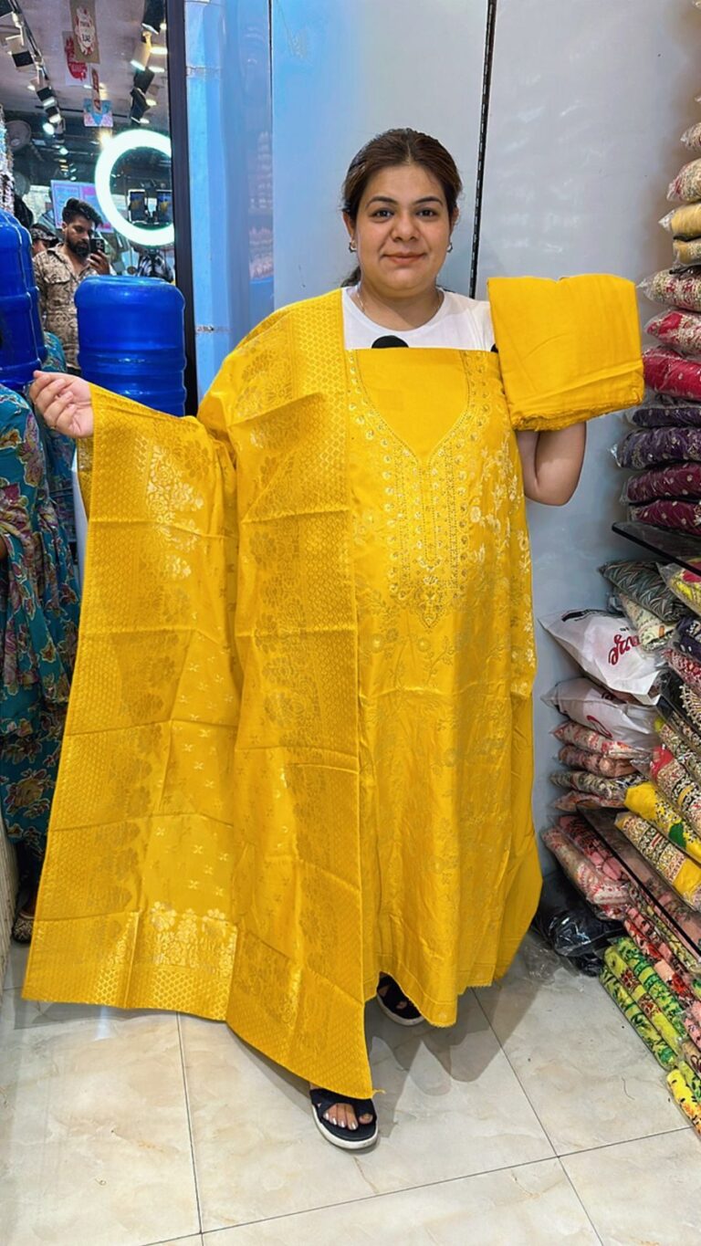 Beautiful banarasi silk suit ccc324