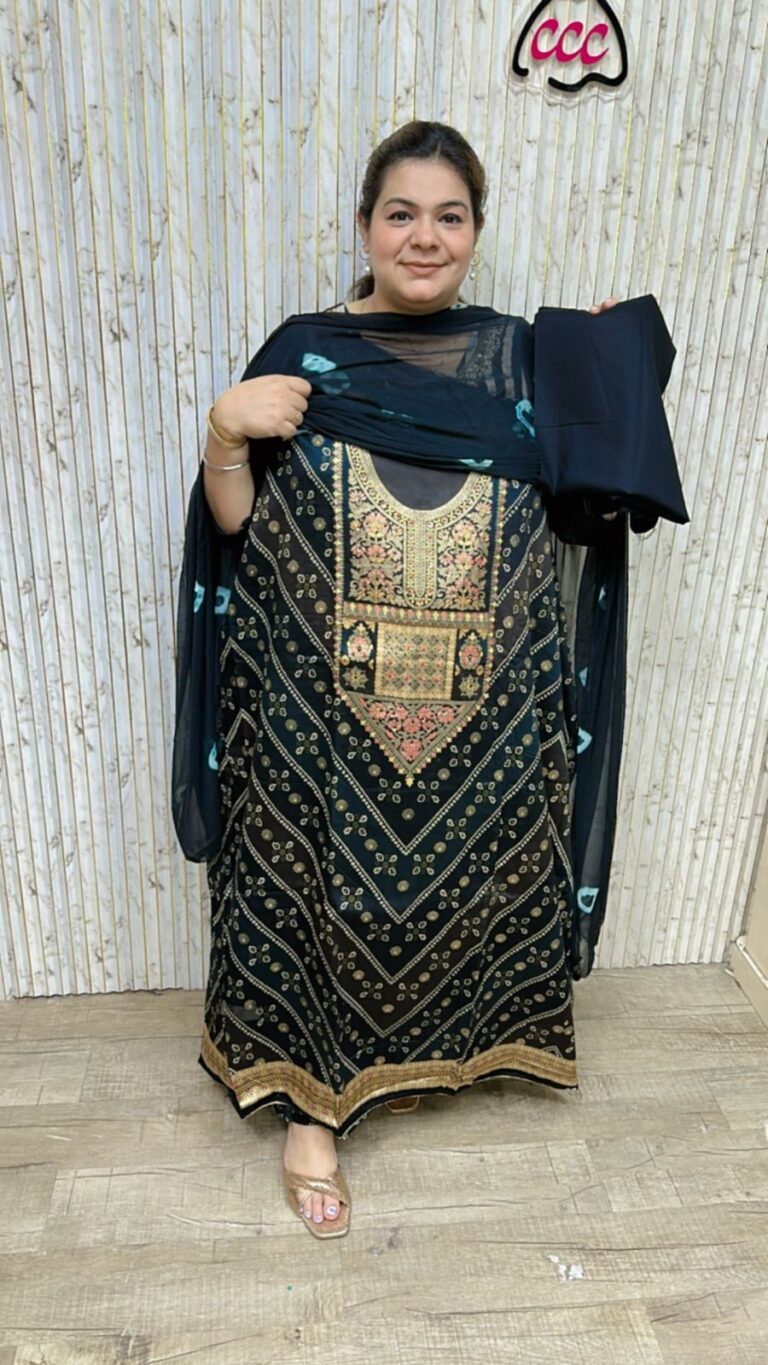 Beautiful cotton suit ccc173black