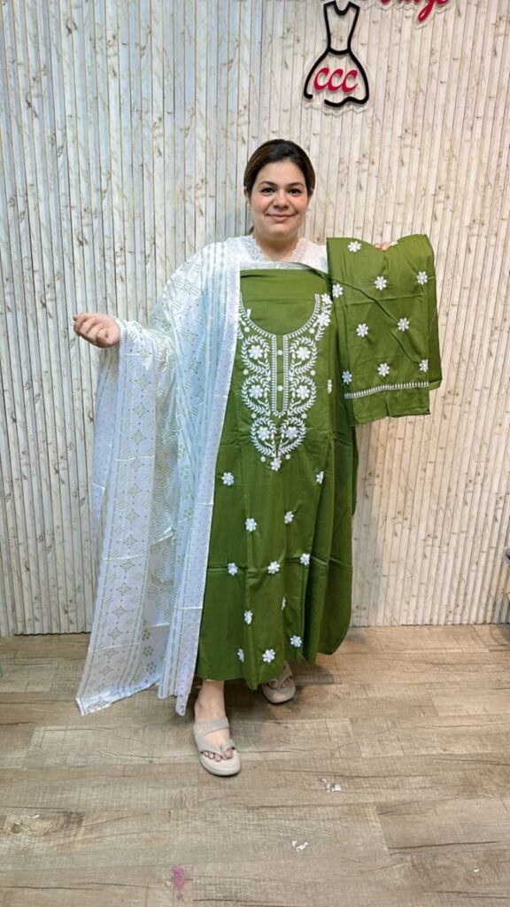 Beautiful cotton suit ccc223gr