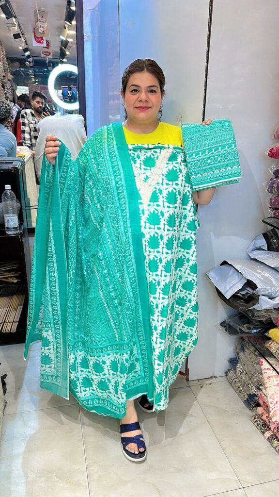 Beautiful cotton suit ccc303firozi