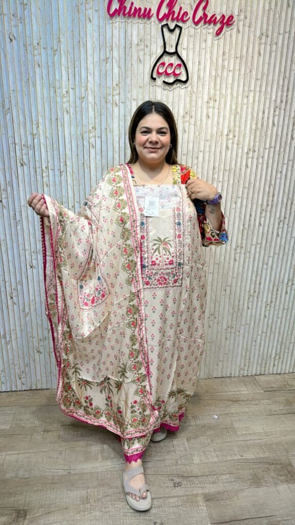 Beautiful designer muslin suit ccc273