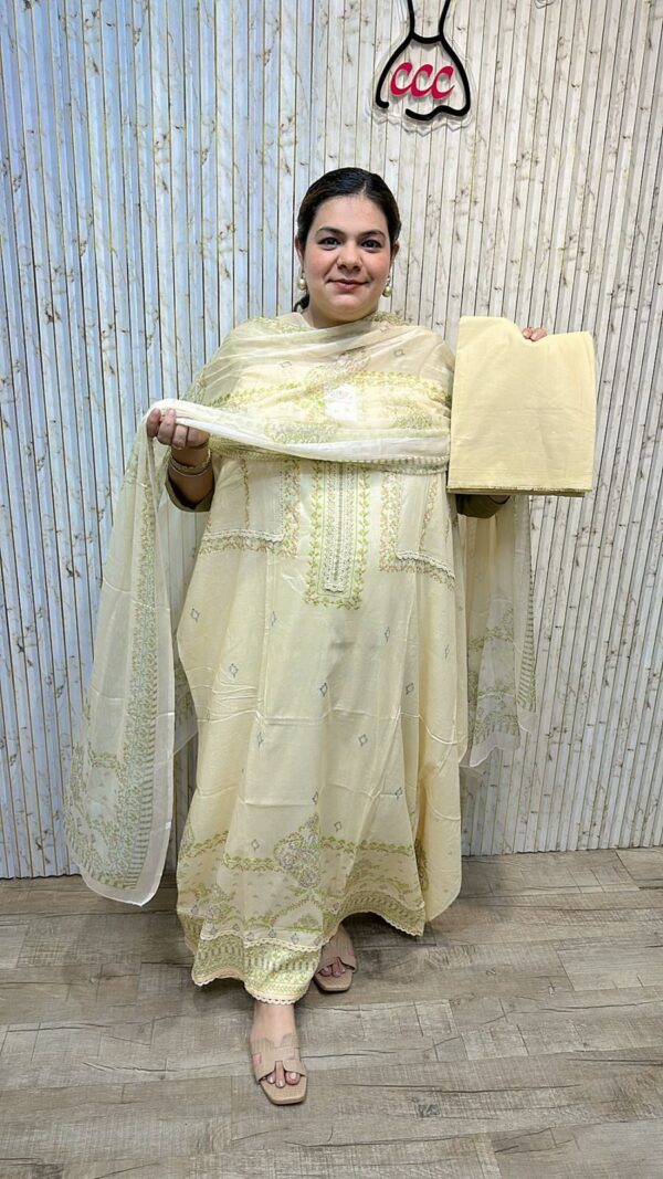 Beautiful designer suit ccc271yellow