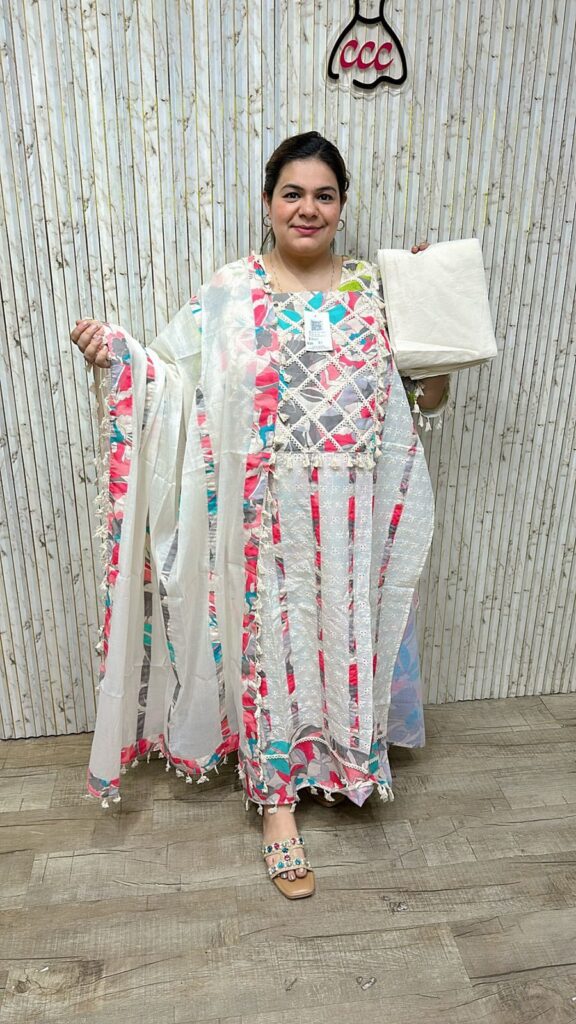 Beautiful designer suit with lace work ccc246pink