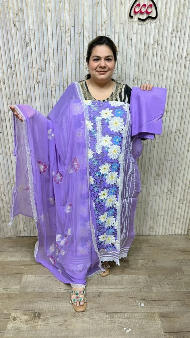 Beautiful floral suit ccc177purple