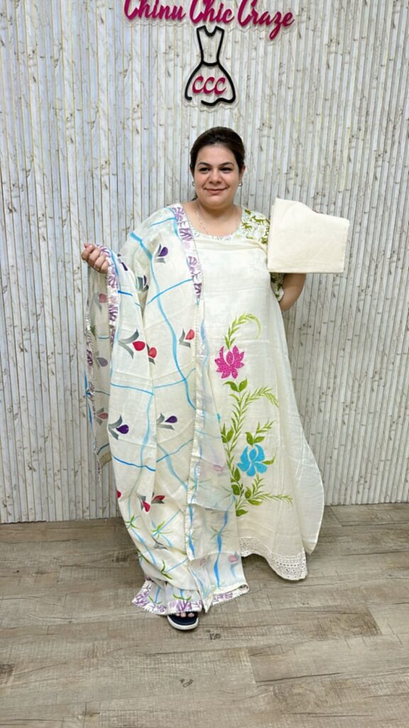 Beautiful flower design suit ccc313