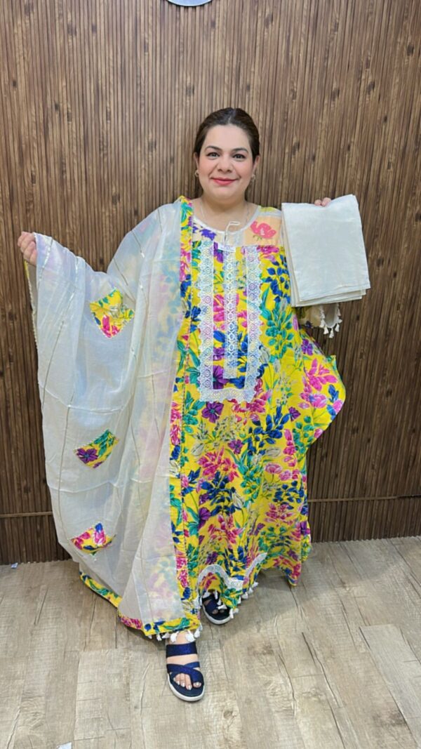 Beautiful flower print cotton suit ccc305