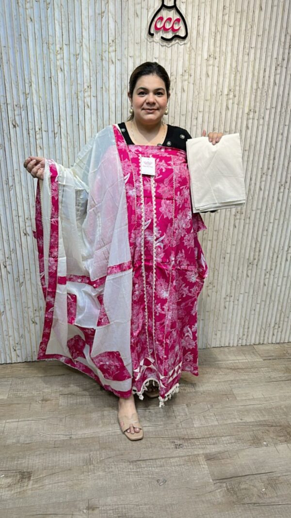 Beautiful flower print suit ccc264pink
