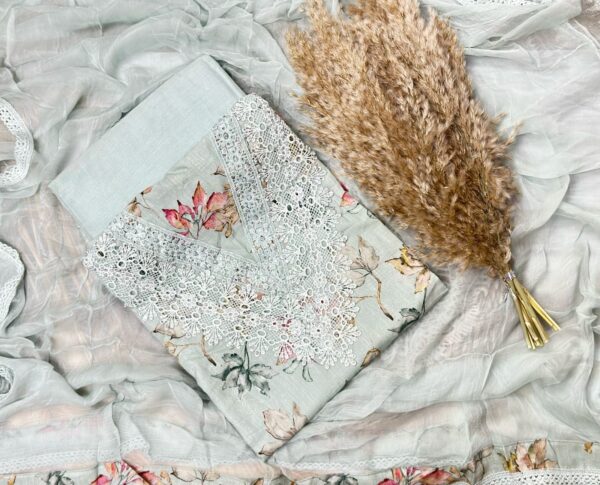 Beautiful Flower Print Suit CCC358 - Image 8