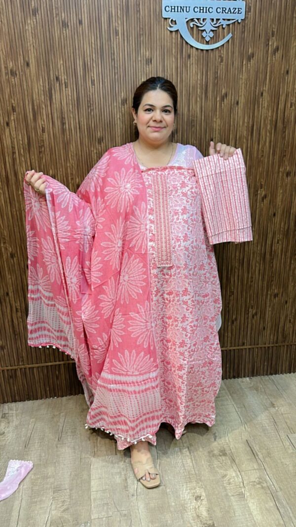 Beautiful Flower Print Suit CCC386