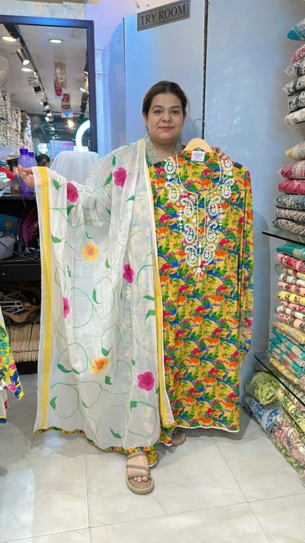 Beautiful Flower Print Suit CCC476