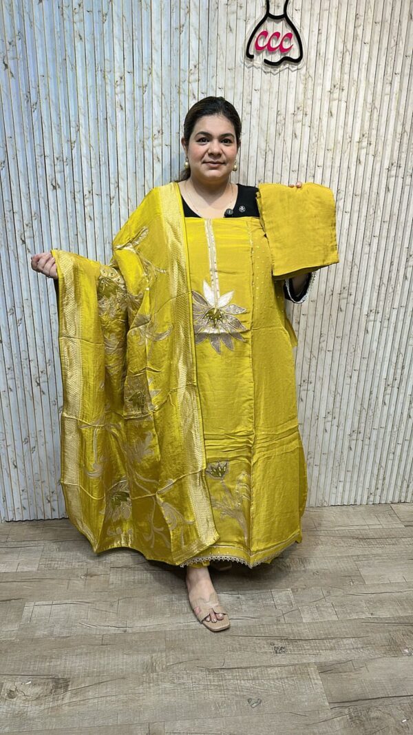 Beautiful kanjivaram suit ccc263yellow