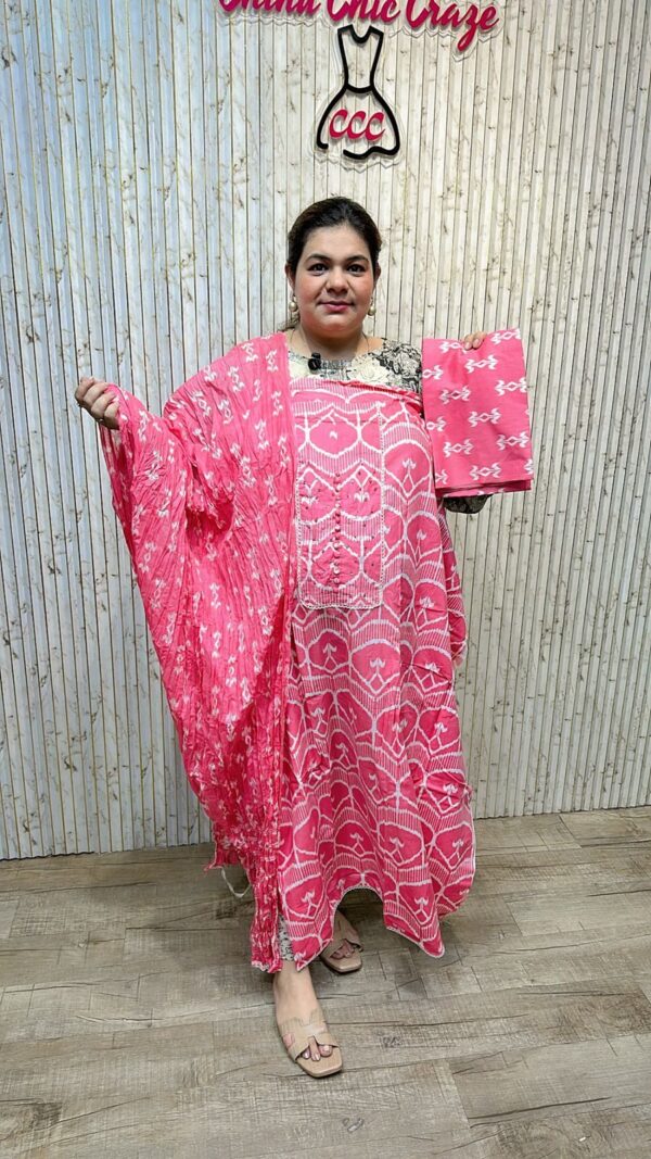 Beautiful pattern print suit ccc258pink