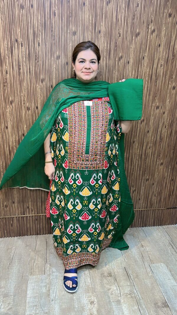 Beautiful pattern print suit ccc299green