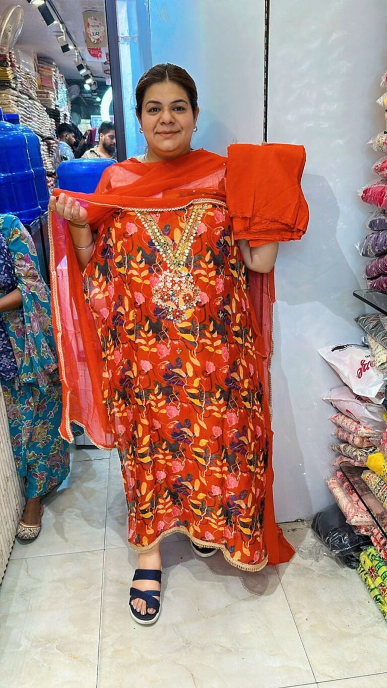 Beautiful pattern print suit ccc320orange