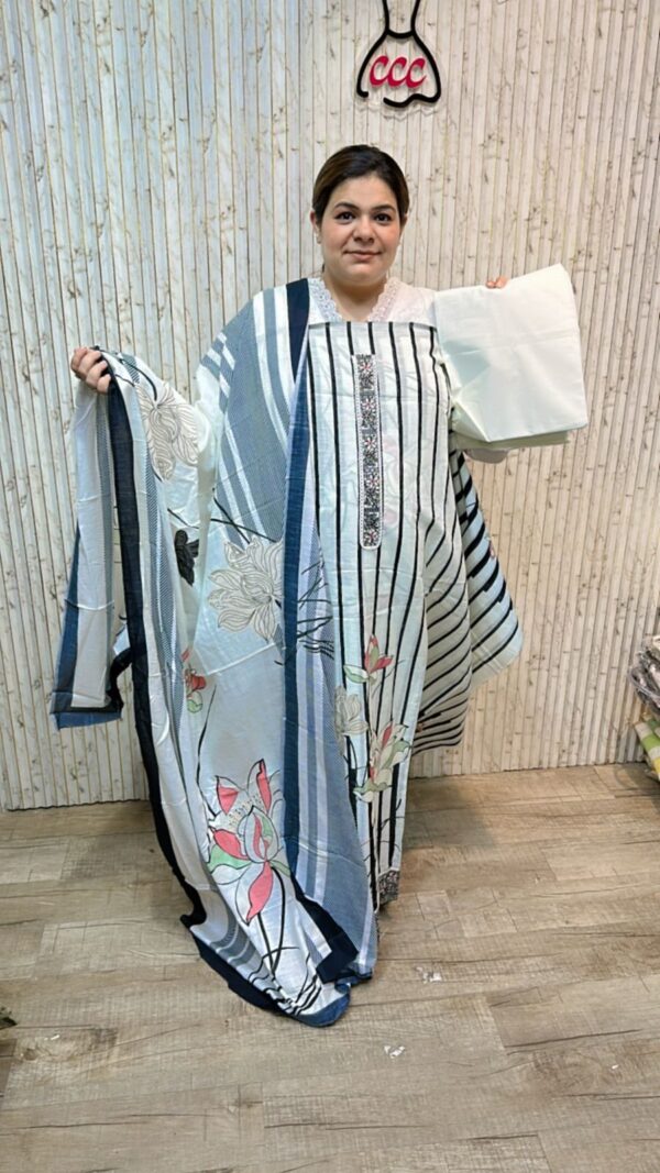Beautiful stripped suit ccc229white