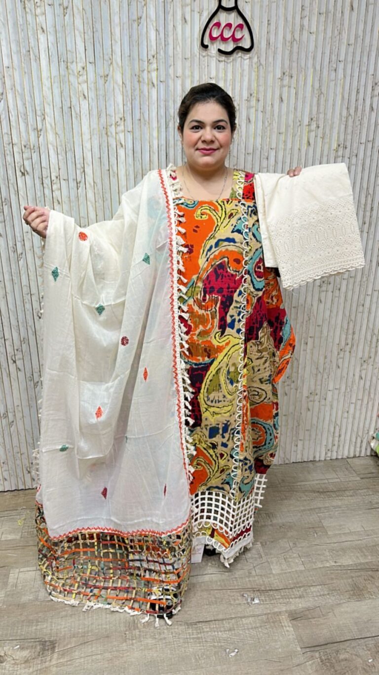 Beautiful suit lace work ccc239o