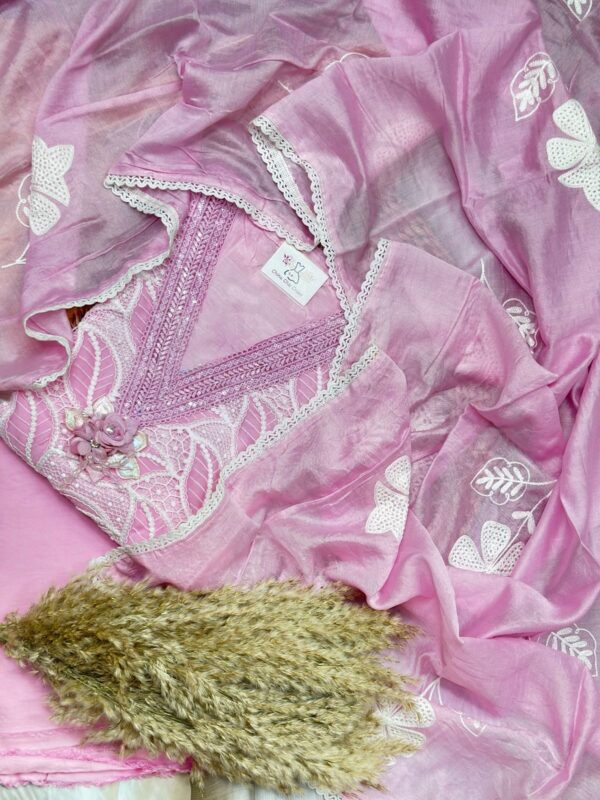 Beautiful Suit With 3D Flower CCC354 - Image 5