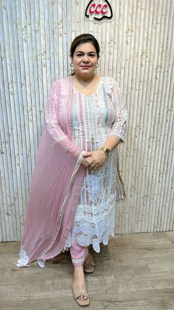 Beautiful suit with lace work ccc252