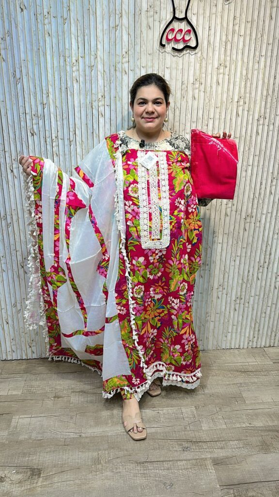 Beautiful suit with lace work ccc255