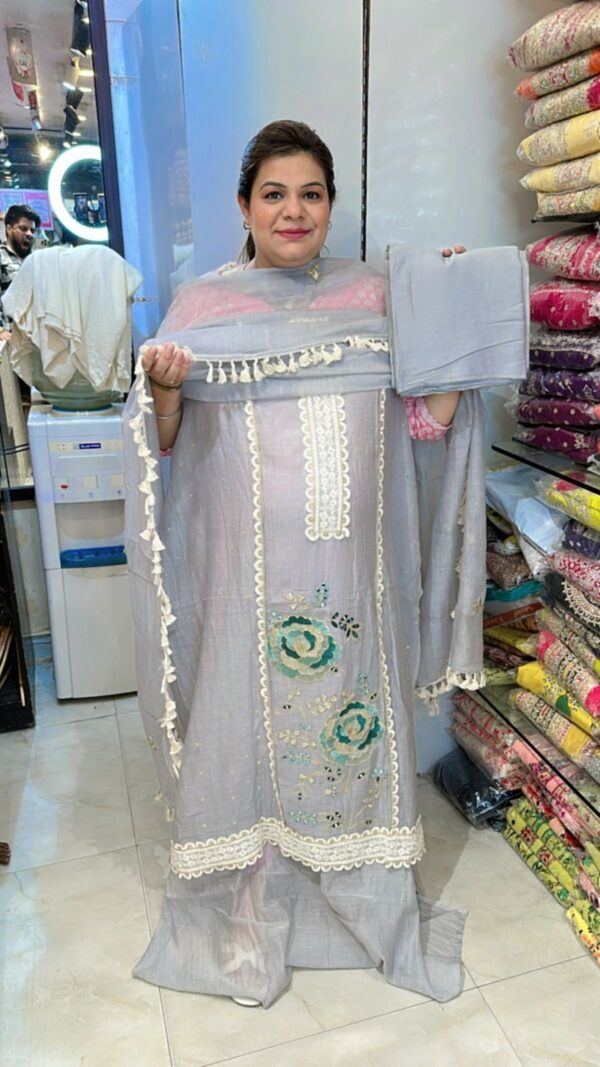 Beautiful Suit With Lace Work CCC366