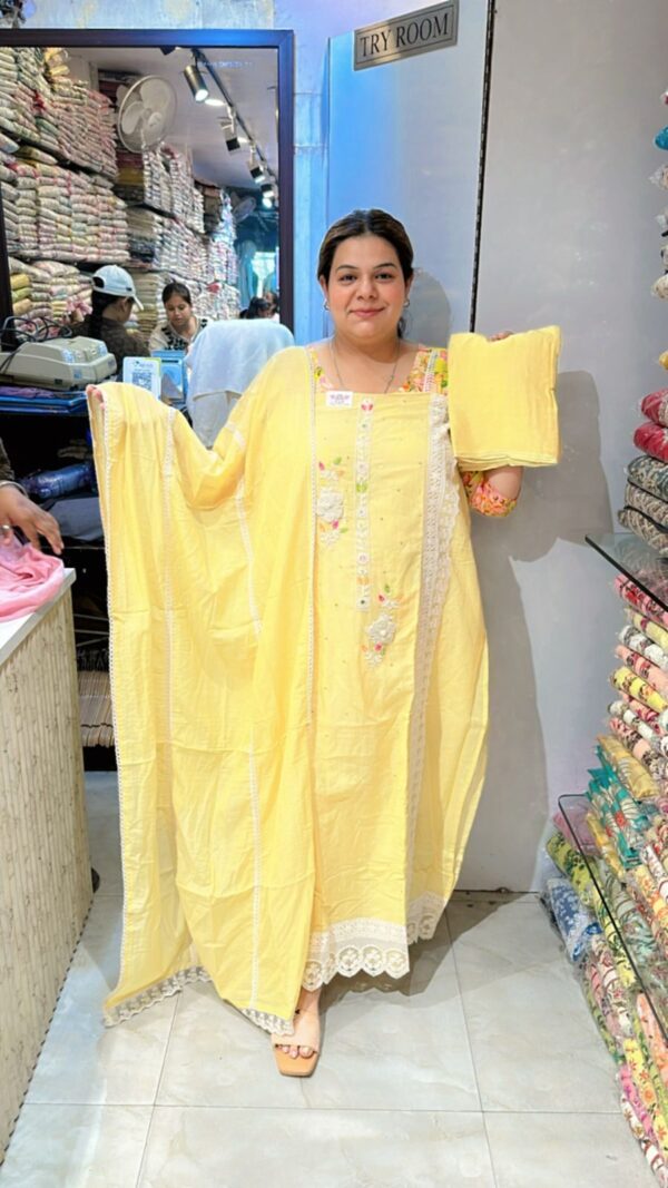 Beautiful Suit With Lace Work CCC465