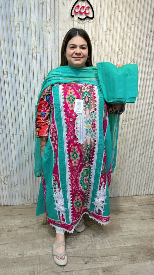 Designer cotton suit ccc275teal