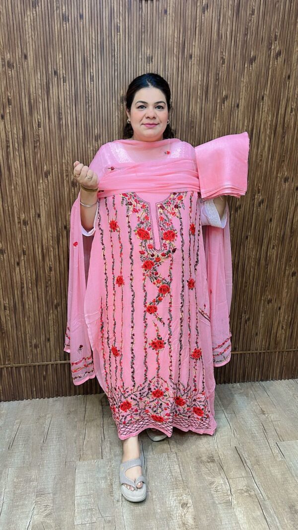 Designer georgette embroidered work suit ccc2852