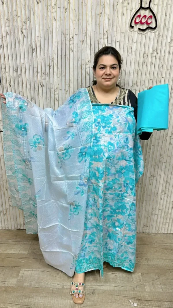 Stunning flower suit ccc180blue