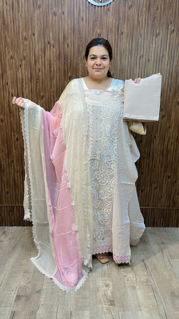Stunning Suit With Lace Work CCC516 - Image 2