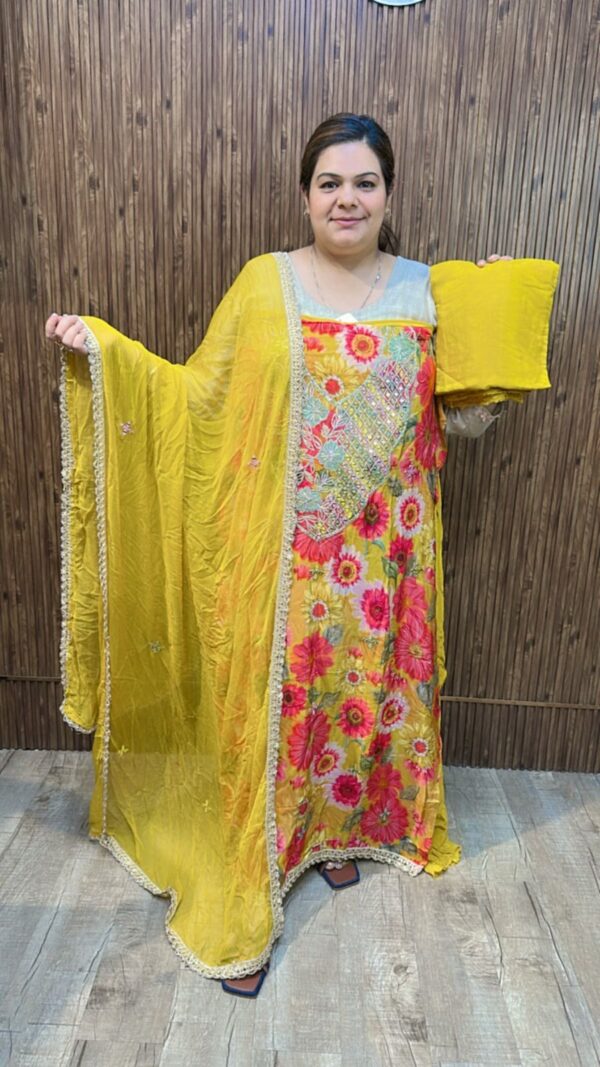 Stunning Designer Flower print suits CCC531