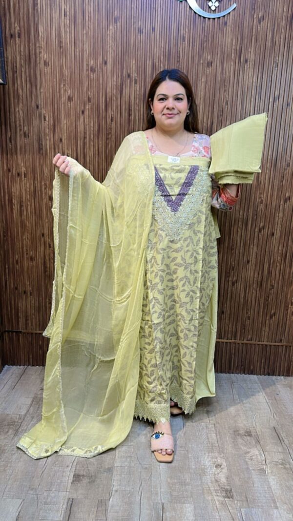 Stunning Designer Cotton Suit CCC545 - Image 5