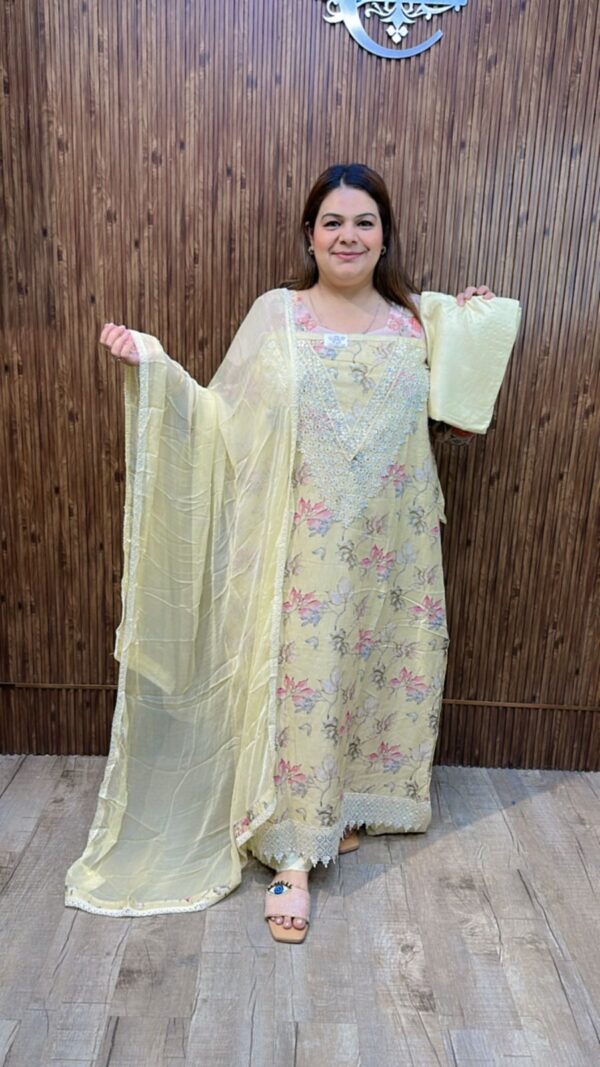 Stunning Designer Cotton Suit CCC545 - Image 3