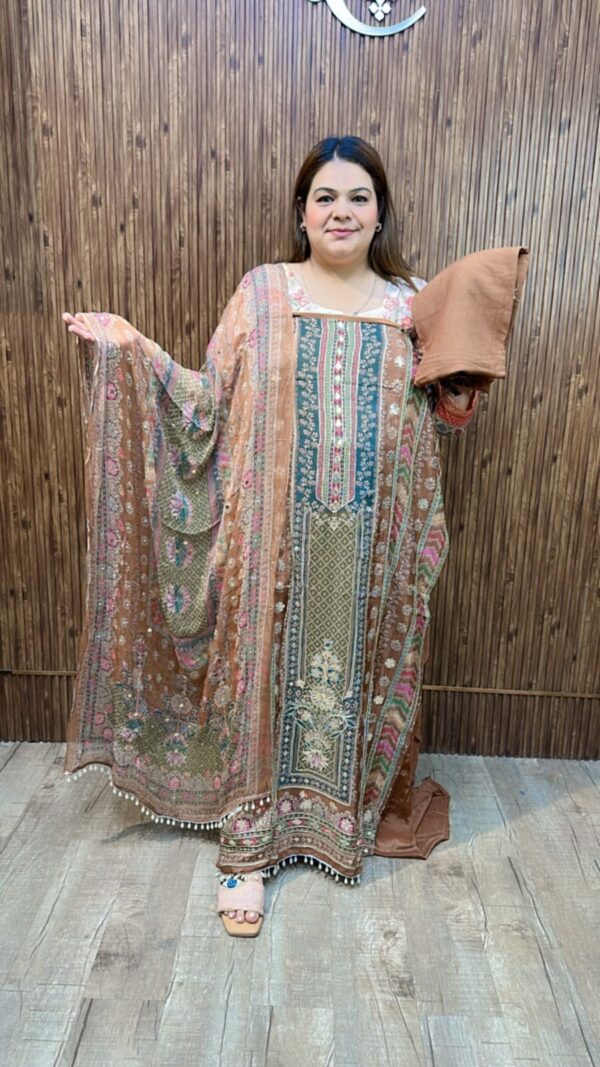 Beautiful Designer Crepe suit CCC546 - Image 2