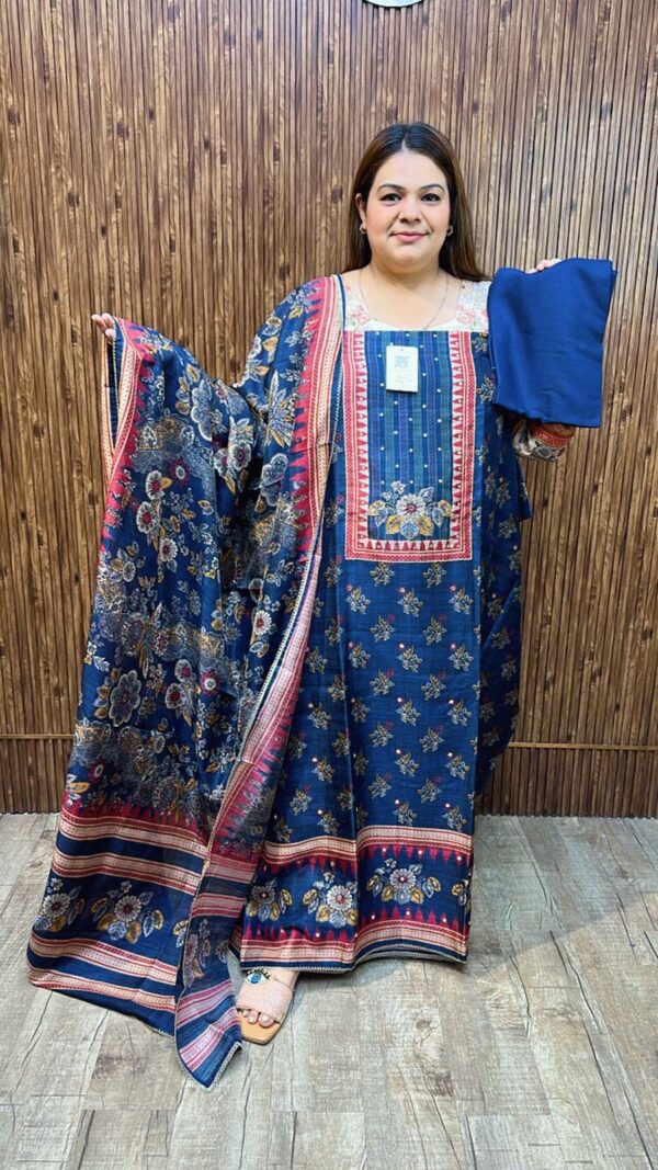 Stunning Designer Chanderi Silk Suit CCC 544 - Image 4