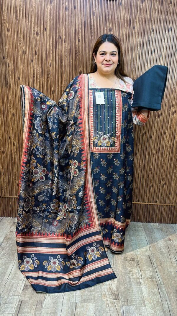 Stunning Designer Chanderi Silk Suit CCC 544 - Image 2