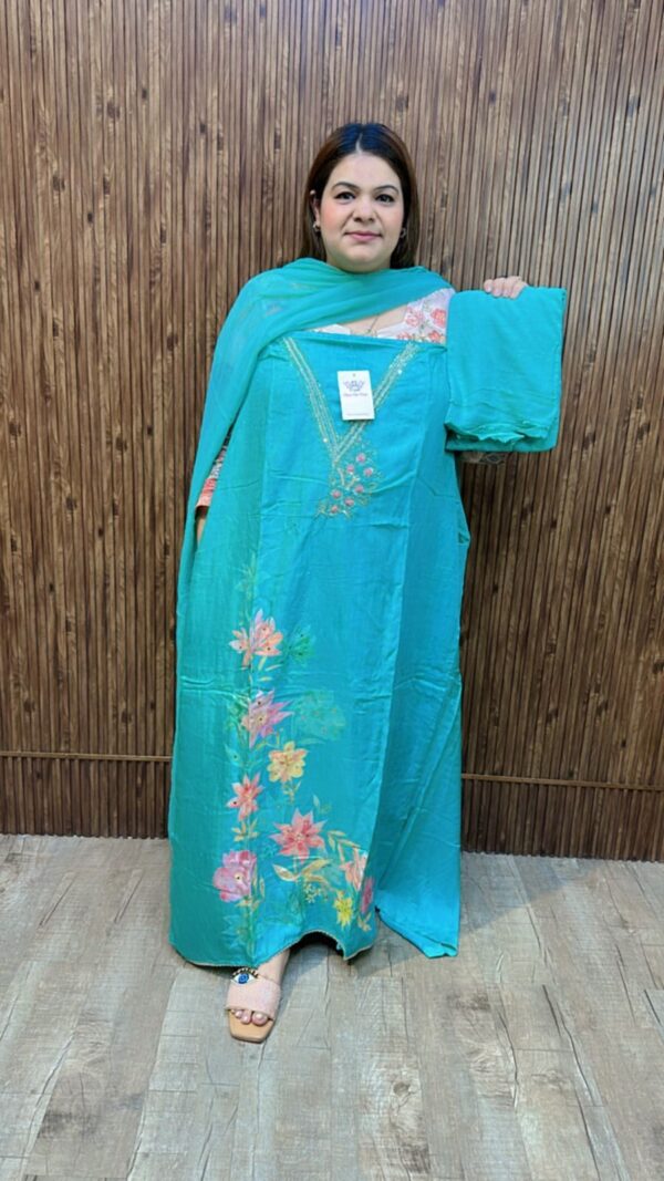 Stunning Designer Muslin Suit CCC539