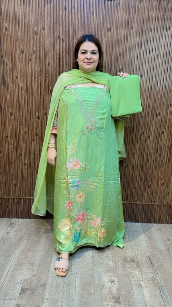 Stunning Designer Muslin Suit CCC539 - Image 4