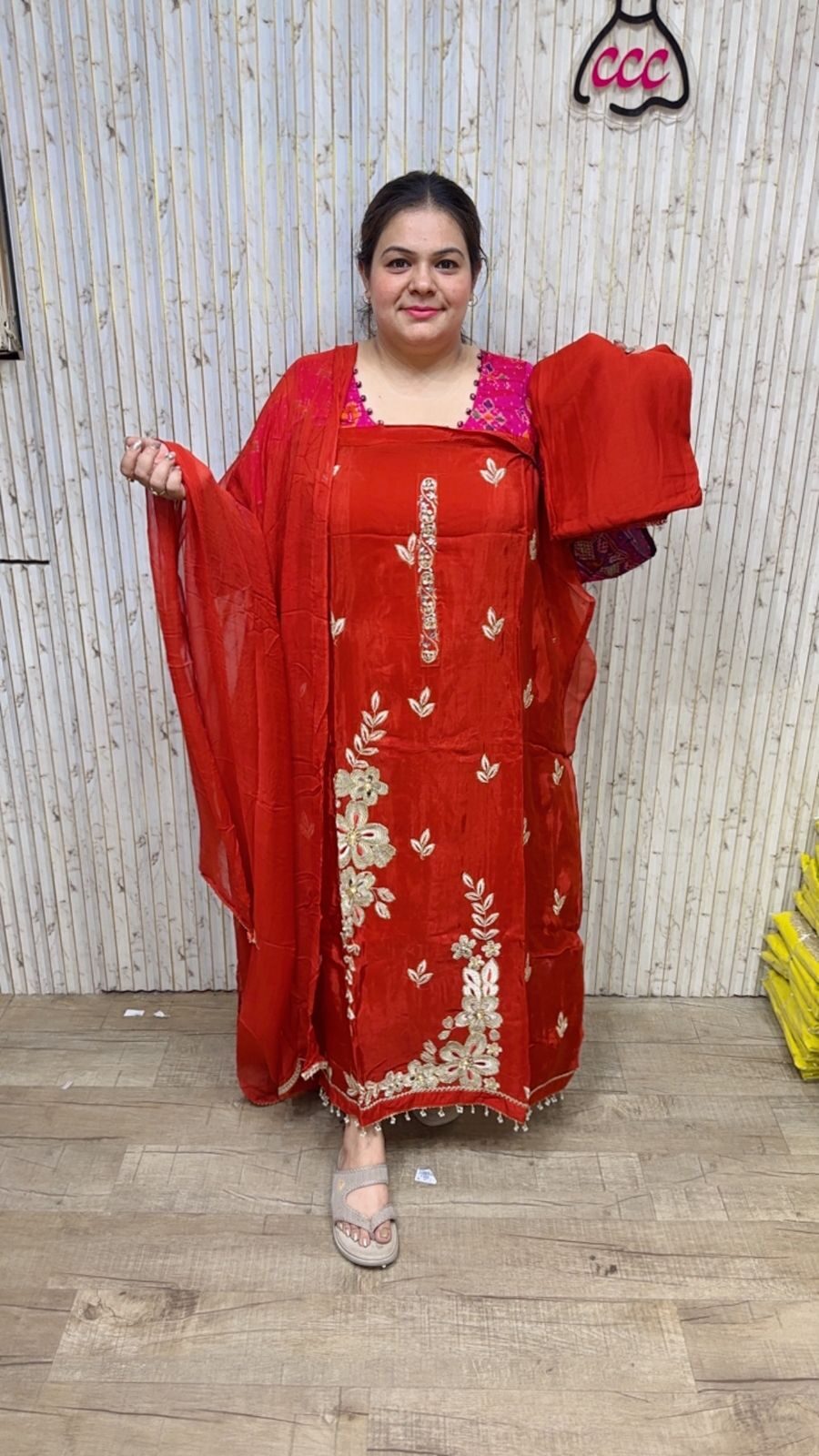 Stunning Upada Silk Suit CCC 46 - Image 2