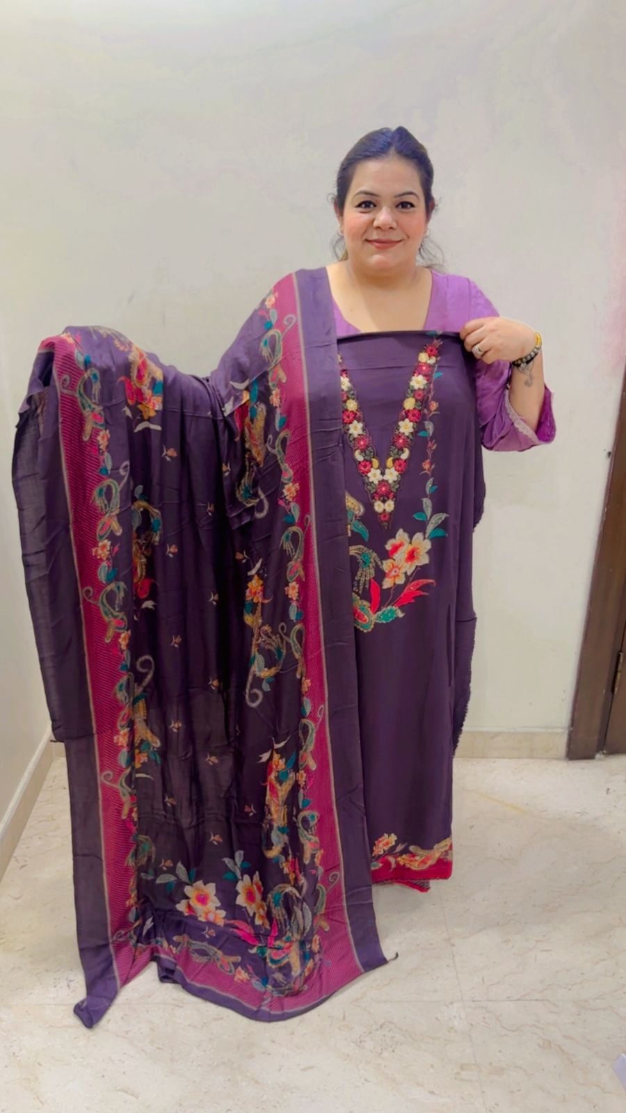 Stunning Branded pashmina suit CCC 47 - Image 3