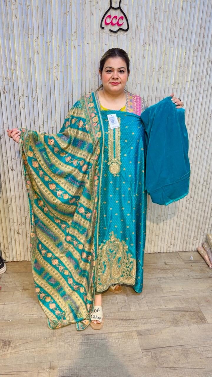 Beautiful Organza Suit ccc7 - Image 5