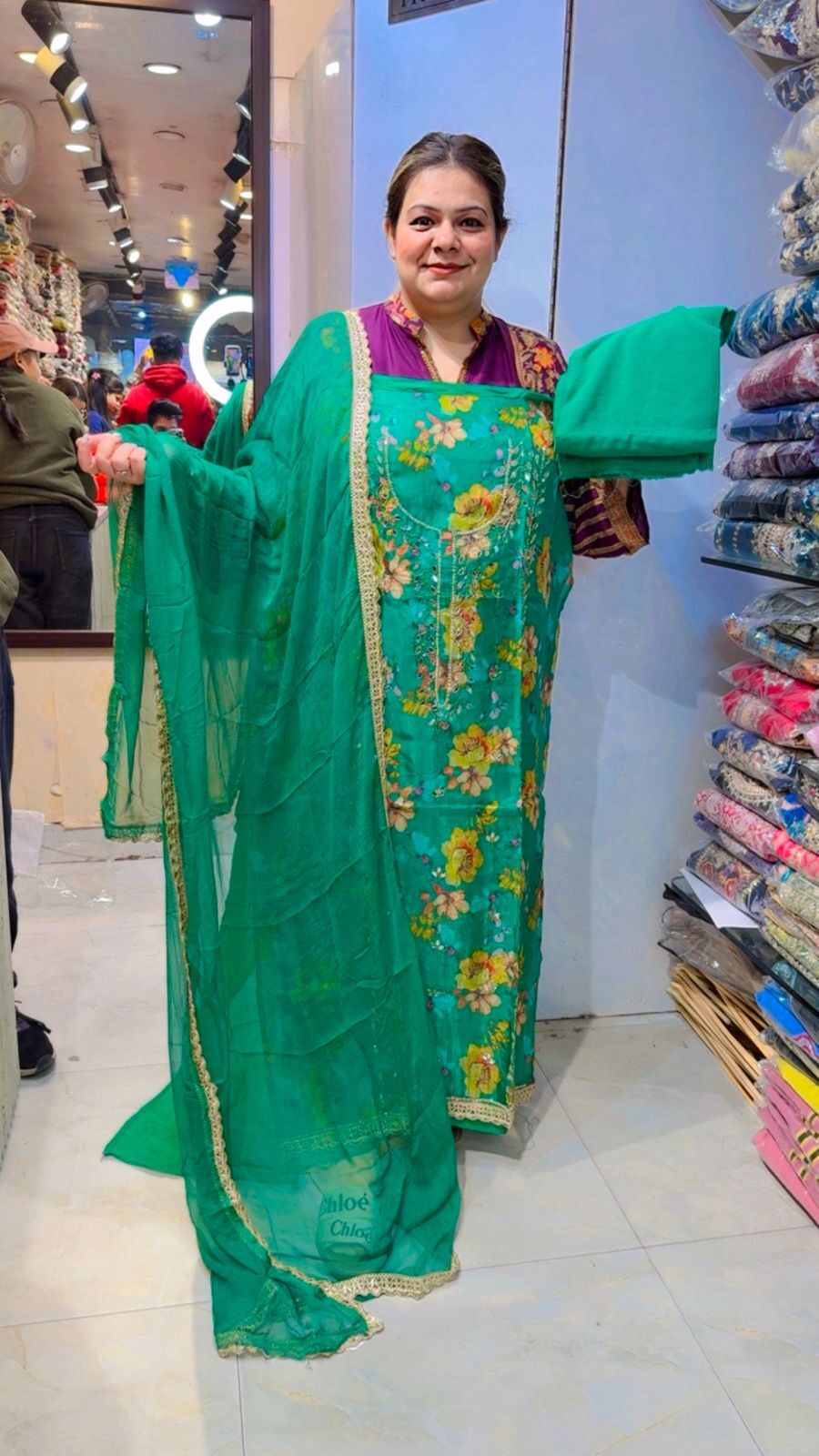 Beautifu crape suit ccc12 - Image 2