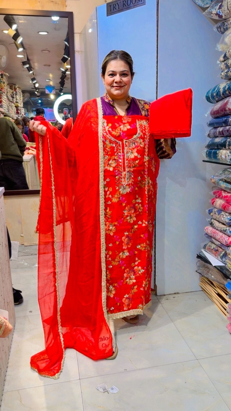 Beautifu crape suit ccc12 - Image 4