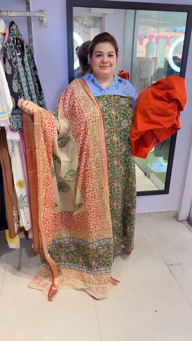 designer pure mal cotton suit ccc89 blue