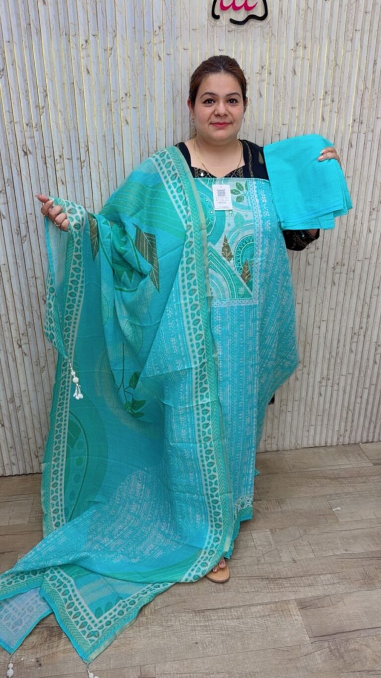 designer pure kota doria suit ccc100 c green