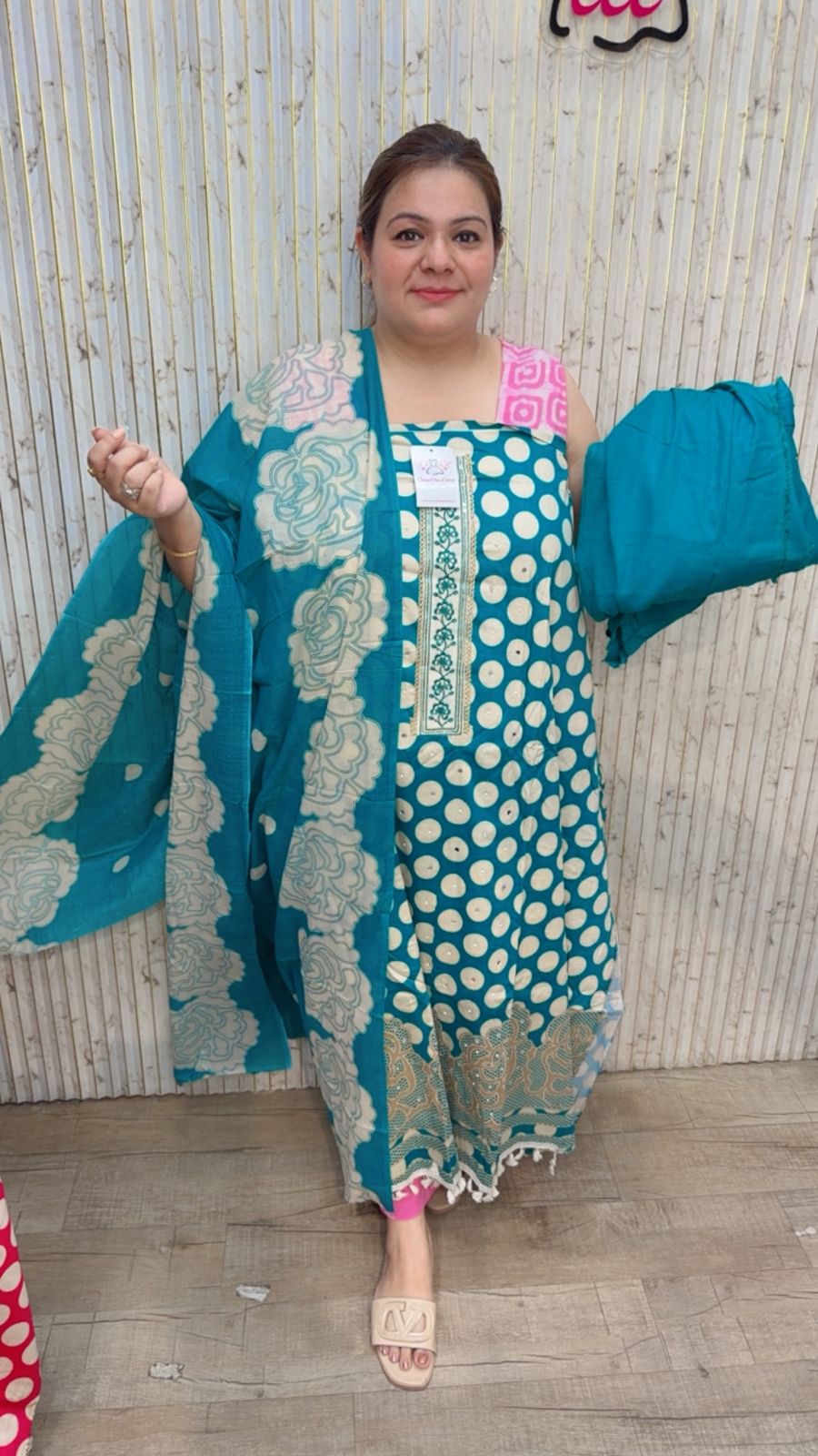 designer pure muslin suit ccc106