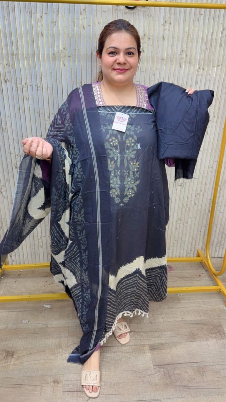 designer pure muslin suit ccc112